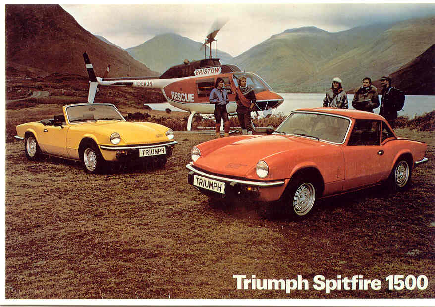Triumph Spitfire - Postcard (Mayfair Cards of London)!